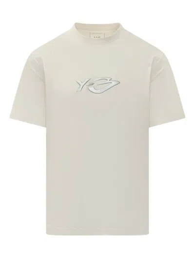 Y-3 Logo Long-sleeve T-shirt In White