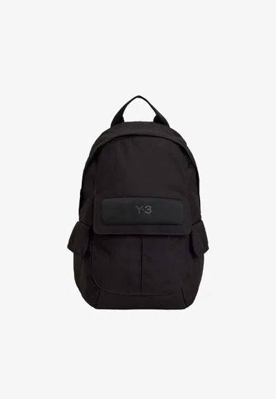 Y-3 Backpack With Flap Pocket In Black