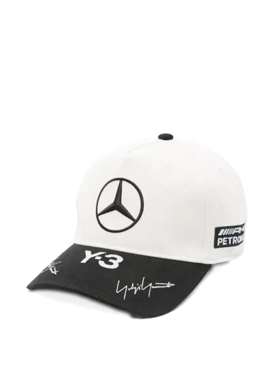Y-3 Logo Signature Cap In White