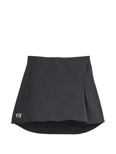 Y-3 Logo Skirt In Black