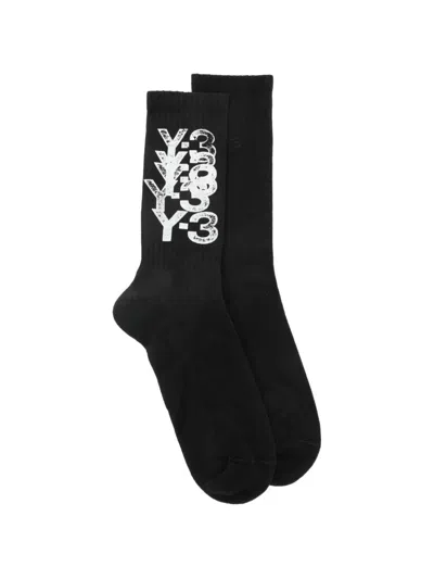 Y-3 Logo Socks For Men - Spring/summer 2026 In Black