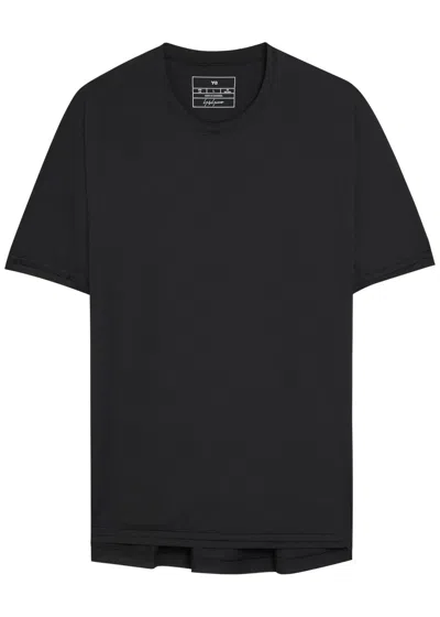 Y-3 Logo-appliquéd Jersey Running T-shirt In Black