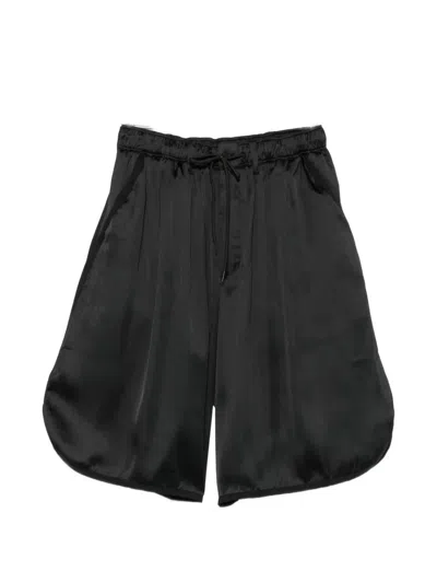 Y-3 Logo-detail Drawstring Shorts In Black