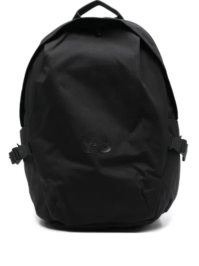 Y-3 Logo-embellished Backpack In Black