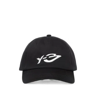 Y-3 Logo-embroidered Baseball Cap In Black