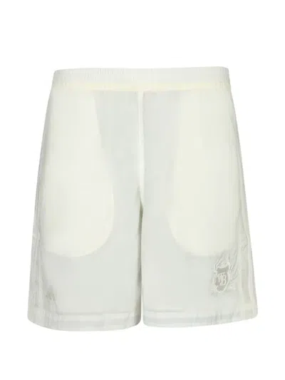 Y-3 Logo-embroidered Elasticated Shorts In Neutral