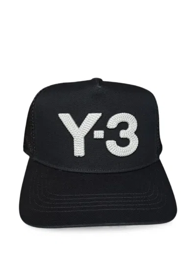 Y-3 Logo-patch Trucker Cap In Black