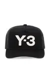 Y-3 Logo-patch Trucker Cap In Black