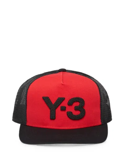 Y-3 Logo-patch Trucker Cap In White