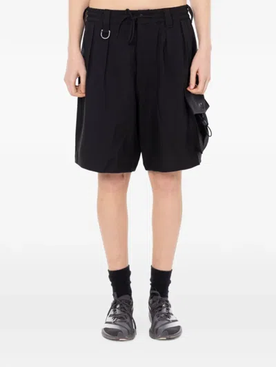 Y-3 Logo-print Cargo Shorts In Black