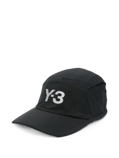 Y-3 Logo-print Panelled Baseball Cap In Black