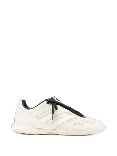 Y-3 Logo-print Panelled Sneakers In White