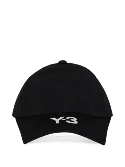 Y-3 Logo-print Ripstop Cap In Black