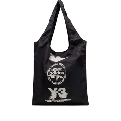 Y-3 Logo-print Tote Bag In Black