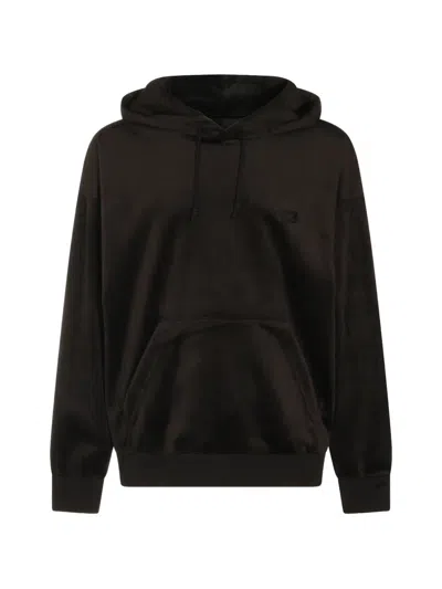 Y-3 Velvet Corduroy Zipper Hoodie In Black