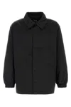 Y-3 Logo-printed Shirt Jacket In Black