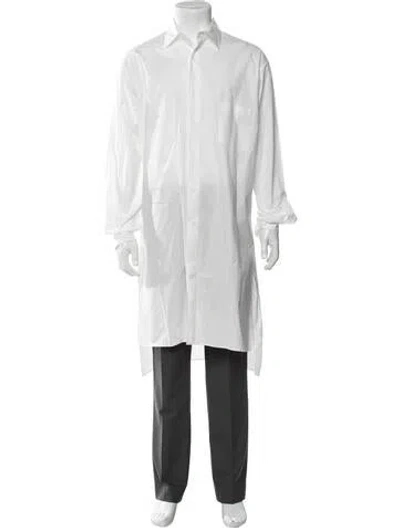 Pre-owned Y-3 Long Sleeve Dress Shirt In White