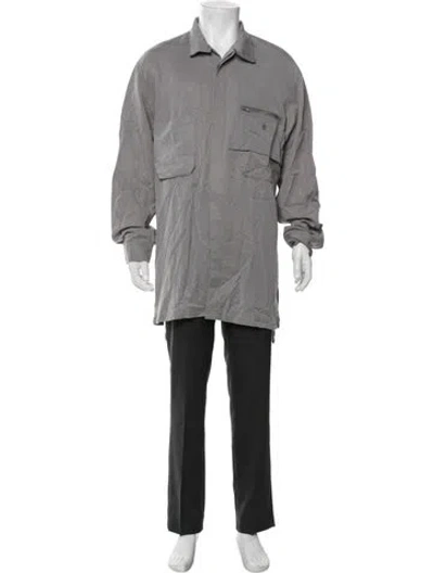 Pre-owned Y-3 Long Sleeve Shirt In Gray