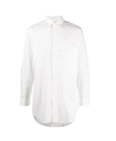 Y-3 Longline Chest Pocket Shirt In White