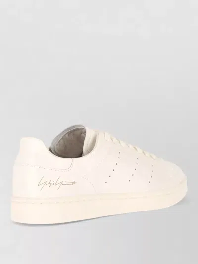 Y-3 Low Top Sneakers Perforations Rubber Sole Design In Neutral