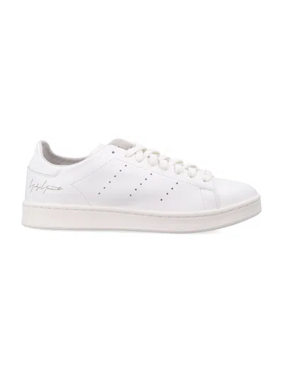 Y-3 Low-top Leather Sneakers In White