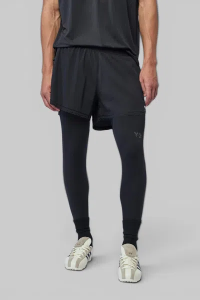 Y-3 M Run Tights In Black