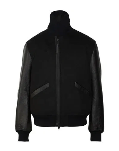 Y-3 Man Jacket Black Size S Polyester, Wool