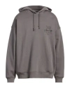 Y-3 Man Sweatshirt Grey Size L Cotton, Elastane In Multi