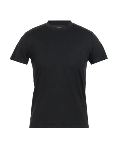 Y-3 Man T-shirt Black Size L Cotton, Elastane
