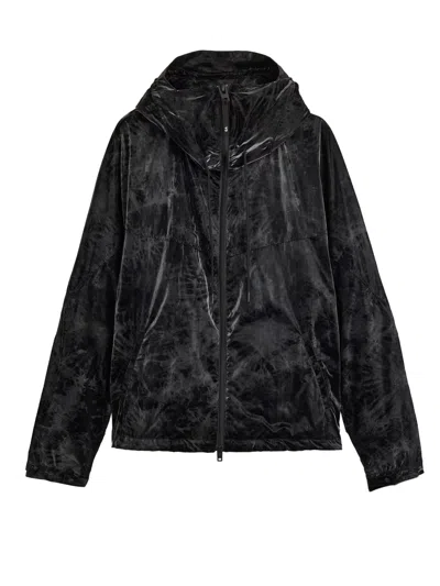 Y-3 Marble Zip-up Jacket In Black