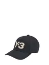 Y-3 Logo Baseball Cap Six Panel Curved Peak In Black