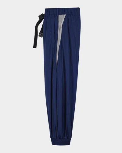 Y-3 Men & Apos;s 3-stripes Nylon Pants In Blue