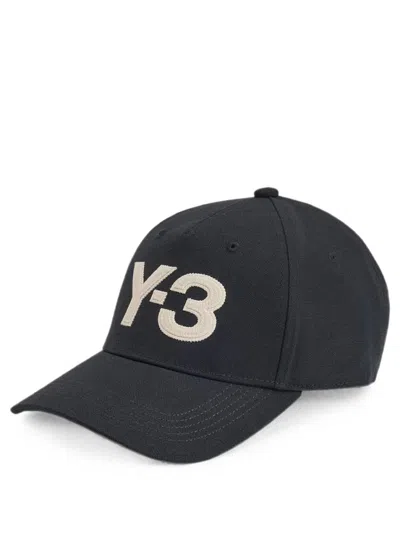 Y-3 MEN BLACK LOGO BASEBALL HAT