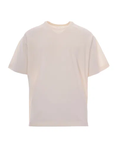 Y-3 Men's Cotton Short Sleeve T-shirt In Chalk White