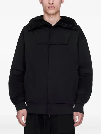 Y-3 Men's Hooded Puffer Jacket In Black