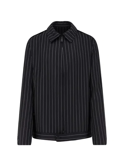 Y-3 Black Refined Wool Ut Blouson Jacket