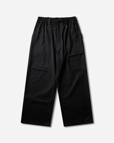 Y-3 Men S Wool Wide Trousers In Black