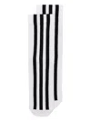 Y-3 Men's Striped Sock In White