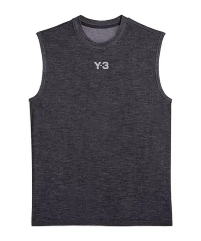 Y-3 Mercedes Amg Petronas Logo Tank Top In Gray