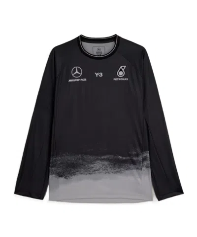 Y-3 Mercedes Amg Petronas Long Sleeve T-shirt In Black