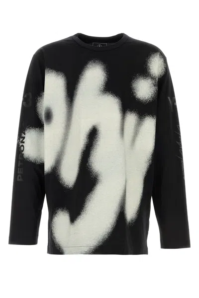 Y3 Mercedes T-shirt Y-3 X Mercedes Oversize In Cotone Nero Uomo