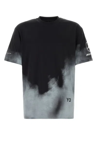 Y3 Mercedes T-shirt Y-3 X Mercedes Oversize In Cotone Nero Uomo
