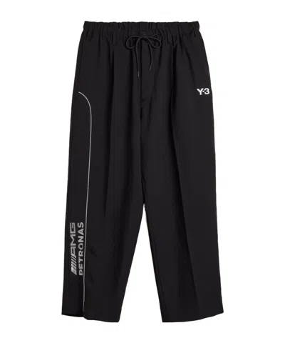 Y-3 X Mercedes Logo-print Track Pants In Black