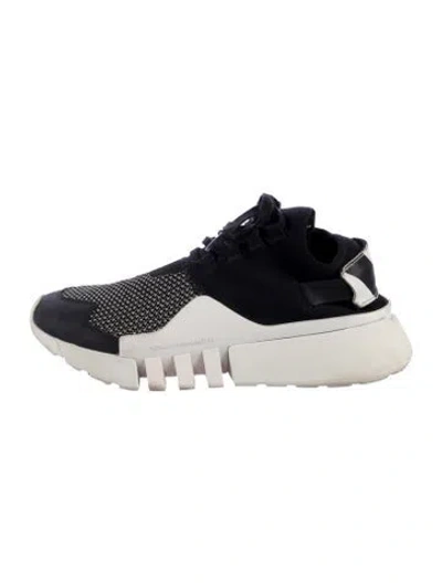 Pre-owned Y-3 Mesh Graphic Print Athletic Sneakers In Multicolor
