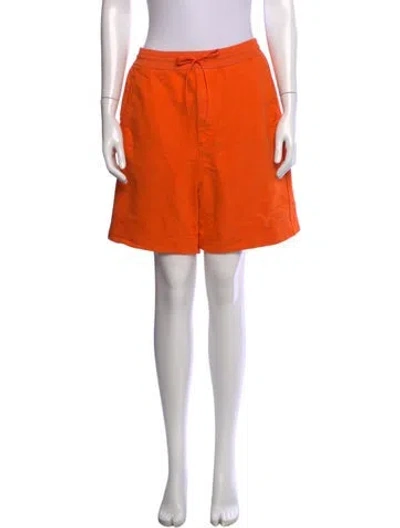 Pre-owned Y-3 Mini Shorts In Orange
