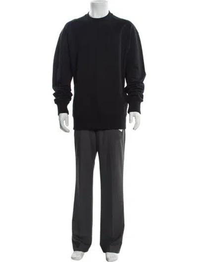 Pre-owned Y-3 Mock Neck Long Sleeve Sweatshirt In Black