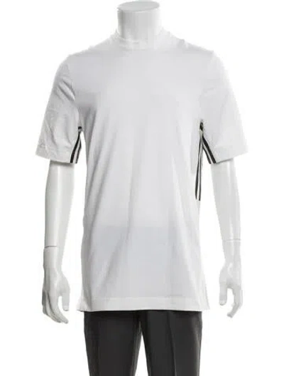 Pre-owned Y-3 Mock Neck Short Sleeve T-shirt In White