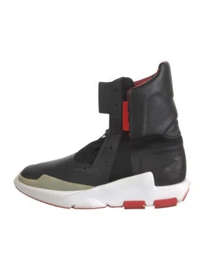 Pre-owned Y-3 Neoprene Boots In Black/red