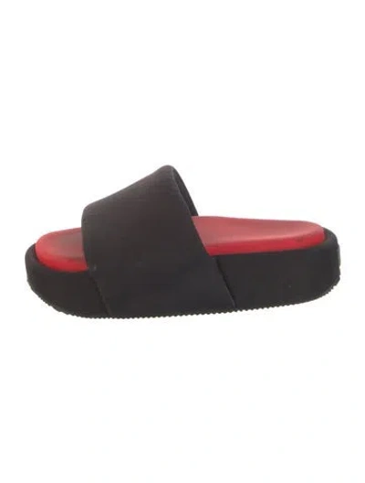 Pre-owned Y-3 Neoprene Slides In Black