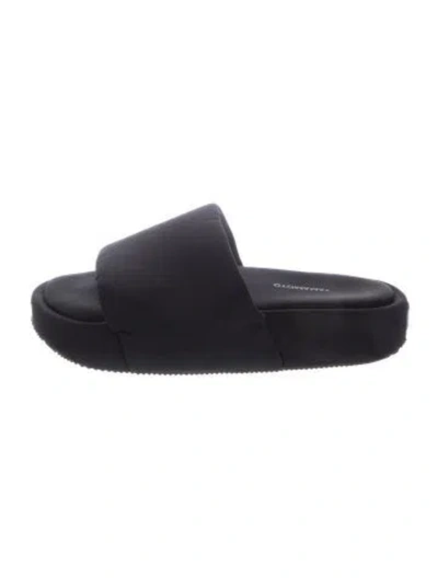 Pre-owned Y-3 Neoprene Slides In Blue